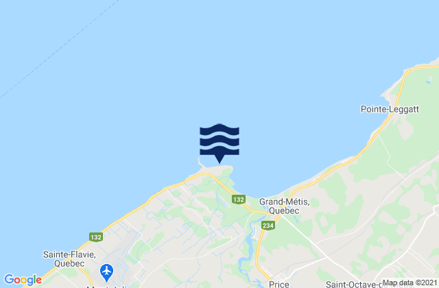 Mapa de mareas Institut Maurice-Lamontagn, Canada