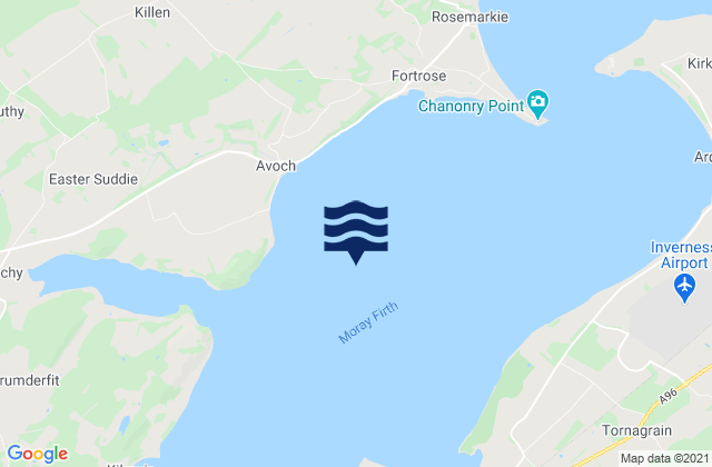 Mapa de mareas Inverness Firth, United Kingdom