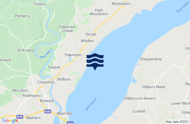 Mapa de mareas Inward Rocks, United Kingdom