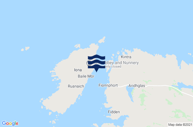 Mapa de mareas Iona, United Kingdom