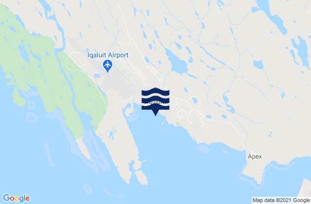 Mapa de mareas Iqaluit, Canada