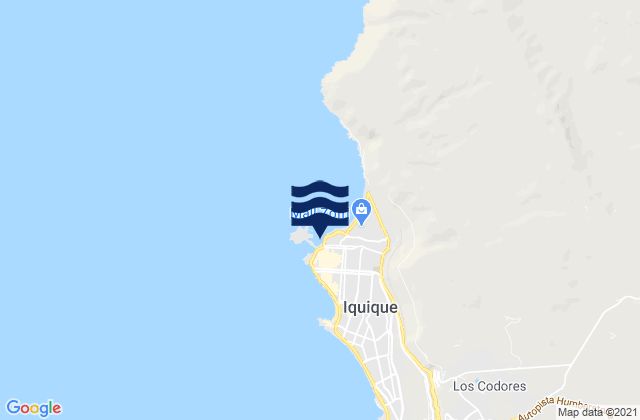 Mapa de mareas Iquique, Chile