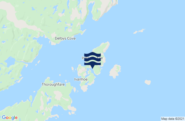 Mapa de mareas Ireland's Eye, Canada