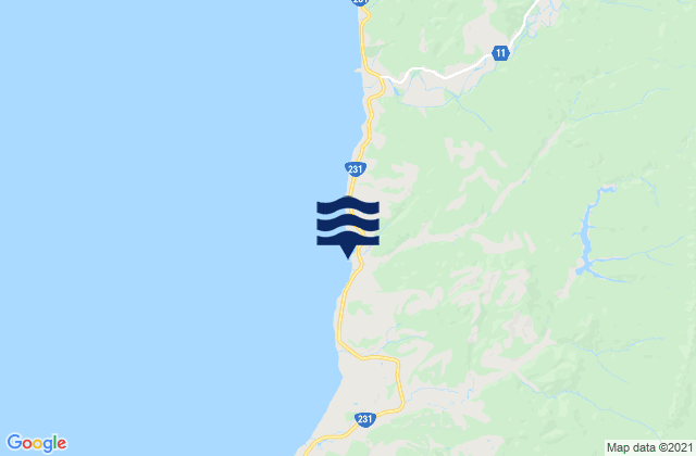 Mapa de mareas Ishikari-gun, Japan