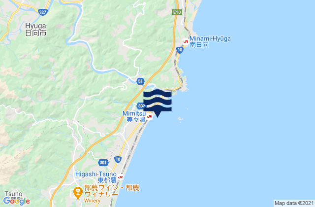 Mapa de mareas Ishinamigawa, Japan