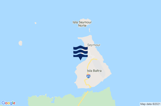 Mapa de mareas Isla Baltra, Ecuador