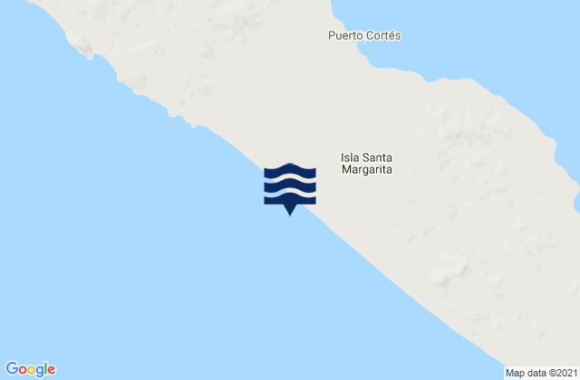 Mapa de mareas Isla Santa Margarita, Mexico
