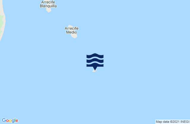 Mapa de mareas Isla de Lobos Lighthouse, Mexico