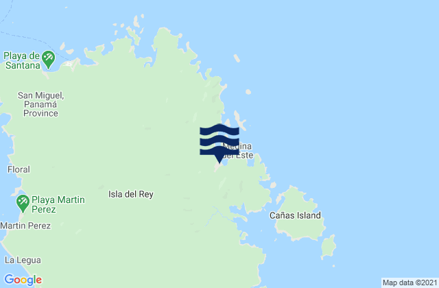 Mapa de mareas Isla del Rey, Panama
