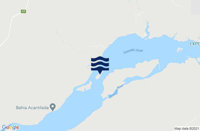 Mapa de mareas Isla del Rey, Argentina