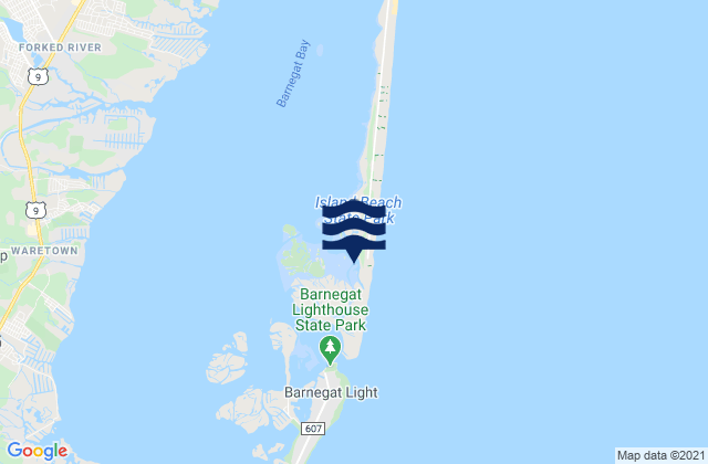 Mapa de mareas Island Beach (Sedge Islands), United States