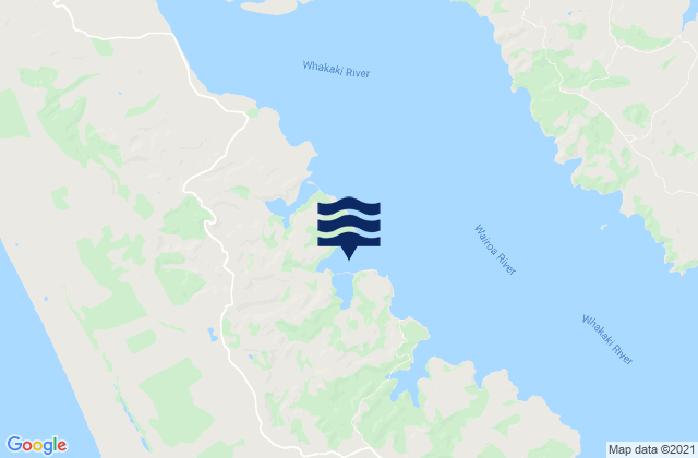 Mapa de mareas Island Point, New Zealand