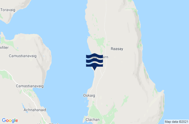 Mapa de mareas Island of Raasay, United Kingdom