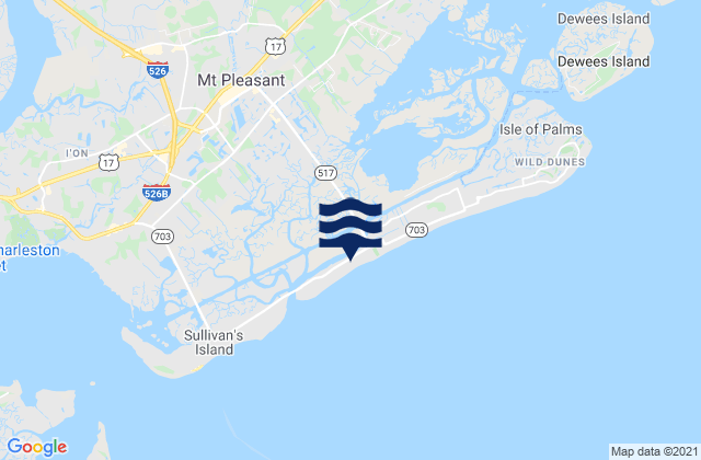 Mapa de mareas Isle of Palms, United States