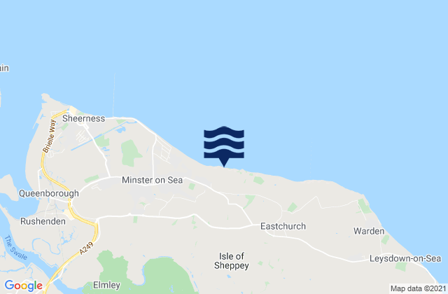 Mapa de mareas Isle of Sheppey, United Kingdom