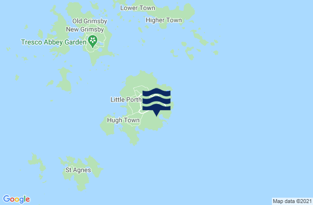 Mapa de mareas Isles of Scilly, United Kingdom