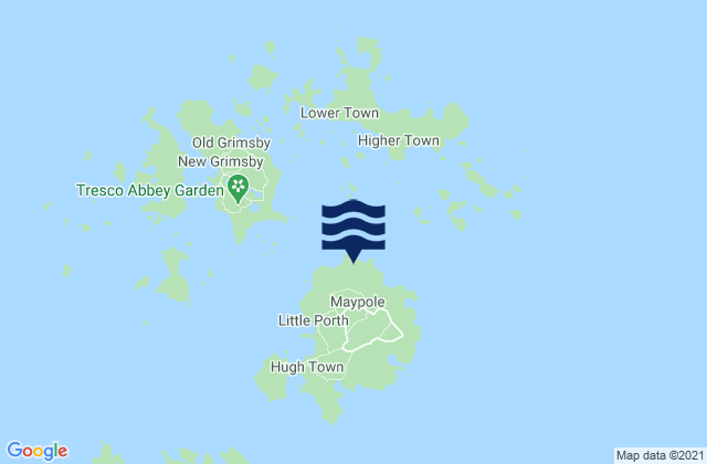Mapa de mareas Isles of Scilly, United Kingdom