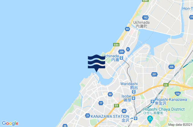 Mapa de mareas Itikawa, Japan