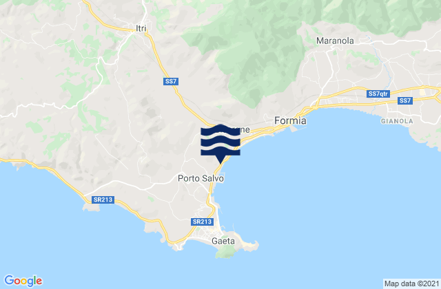 Mapa de mareas Itri, Italy