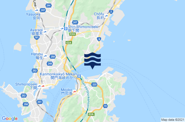 Mapa de mareas Iwaguro, Japan