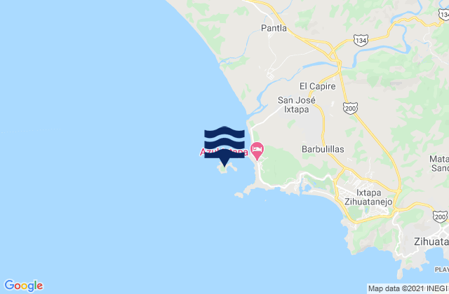 Mapa de mareas Ixtapa Island, Mexico