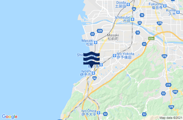 Mapa de mareas Iyo-gun, Japan