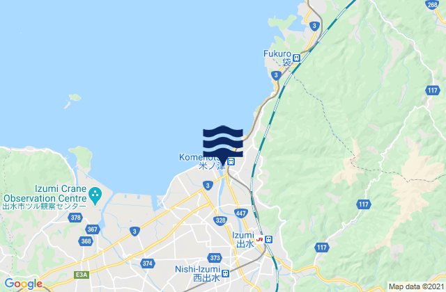 Mapa de mareas Izumi, Japan