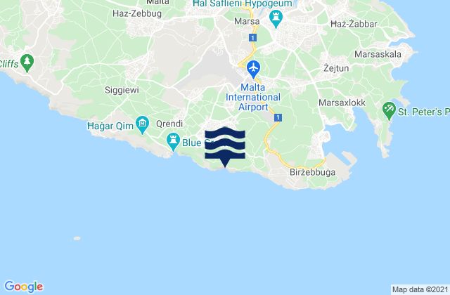 Mapa de mareas Iż-Żurrieq, Malta