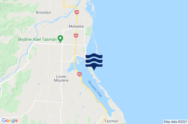 Mapa de mareas Jackett Island, New Zealand