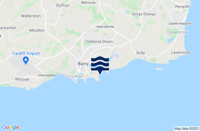 Mapa de mareas Jacksons Bay Beach, United Kingdom
