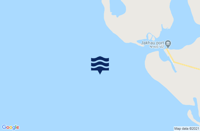 Mapa de mareas Jakhau Harbor, India