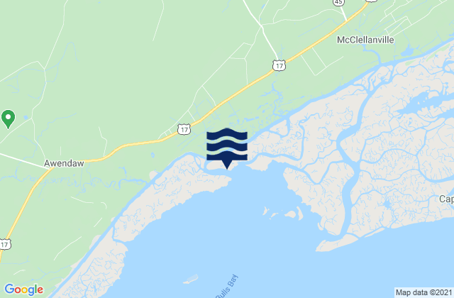 Mapa de mareas Jamestown (Santee River), United States