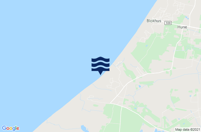 Mapa de mareas Jammerbugt Kommune, Denmark