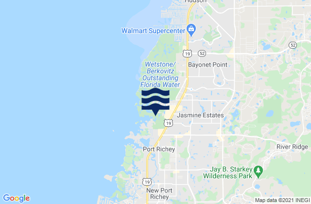 Mapa de mareas Jasmine Estates, United States