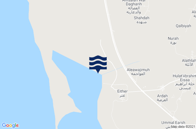Mapa de mareas Jazan Region, Saudi Arabia