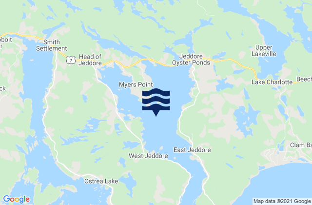 Mapa de mareas Jeddore Harbour, Canada