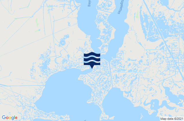 Mapa de mareas Jefferson Parish, United States