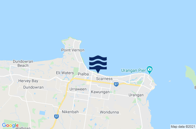 Mapa de mareas Jensen Bay, Australia