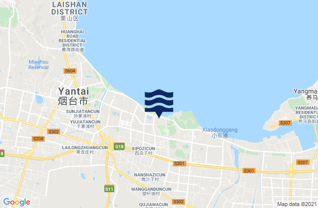 Mapa de mareas Jiejiazhuang, China