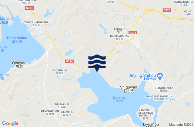 Mapa de mareas Jilong, China