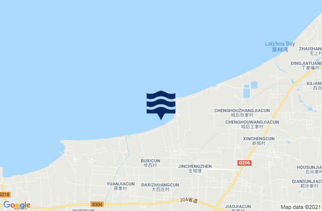 Mapa de mareas Jincheng, China