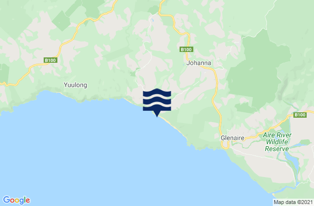 Mapa de mareas Johanna Beach, Australia