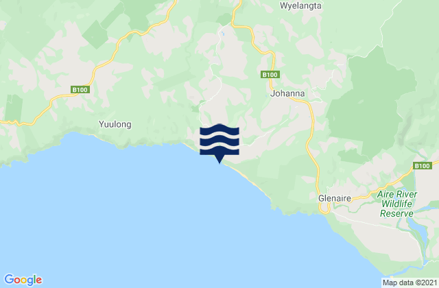 Mapa de mareas Johanna, Australia
