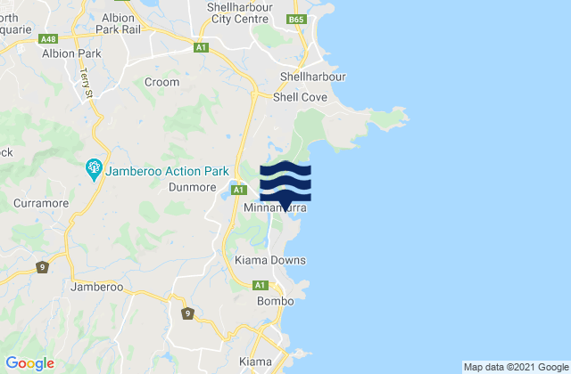 Mapa de mareas Jones Beach, Australia