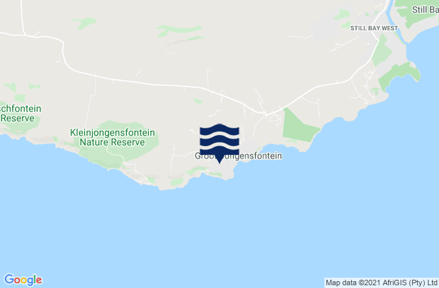 Mapa de mareas Jongensfontein, South Africa