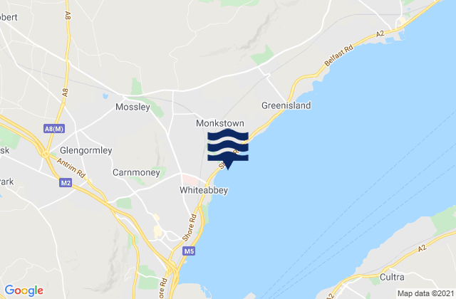 Mapa de mareas Jordanstown, United Kingdom