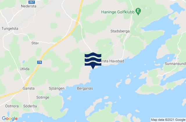 Mapa de mareas Jordbro, Sweden