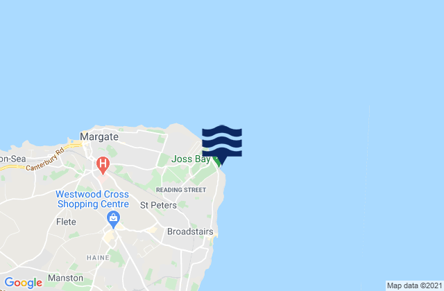 Mapa de mareas Joss Bay, United Kingdom