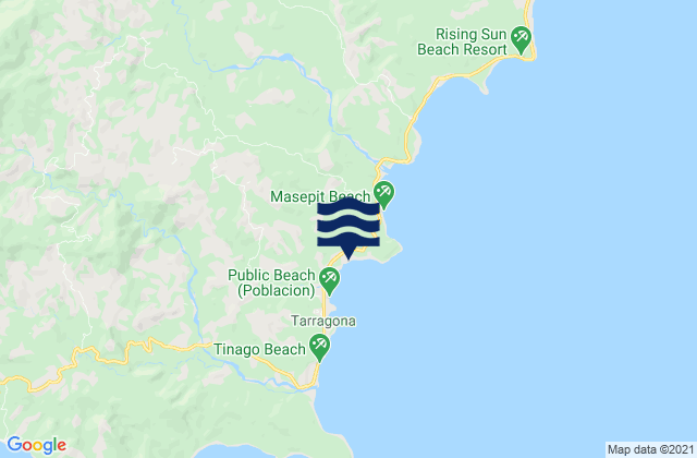 Mapa de mareas Jovellar, Philippines