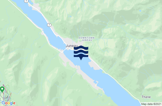 Mapa de mareas Juneau Harbor S of, United States